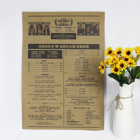 Tarjeta de Papel con Fotos Únicas de Periódico Vintage para Invitación de Boda, Programa de Ahora que Sí, Cronograma de la Boda