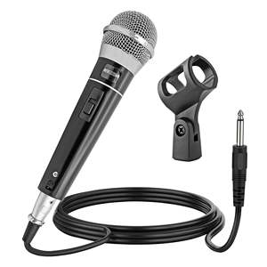 Microphone vocal dynamique Db, cardioïde, filaire XLR, pour chant, avec interrupteur et câble audio - Product Image 1
