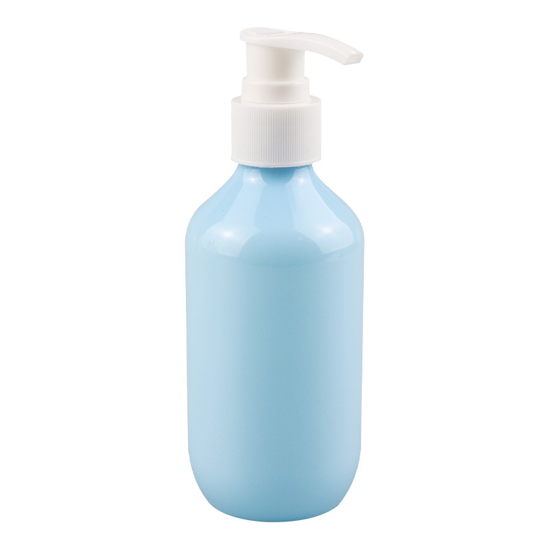 Round liquid soap hand wash sanitizer dispenser lotion pump container HDPE plastic bottle