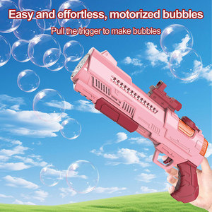 Machine <span class=keywords><strong>à</strong></span> <span class=keywords><strong>bulles</strong></span> automatique <span class=keywords><strong>à</strong></span> 10 trous pour l'été, pistolet <span class=keywords><strong>à</strong></span> <span class=keywords><strong>bulles</strong></span> en plastique pliable, rouge tendance, haute sécurité, jouets unisexes - Product Image 3