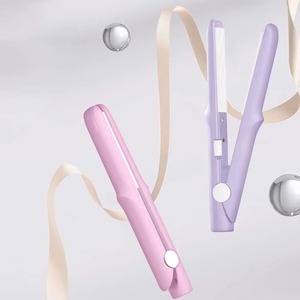 เครื่องยืดผม2025แบนอเนกประสงค์แบบ2-in-1ไม้กายสิทธิ์ม้วนงอขนาดเล็กแบบพกพา - Product Image 3