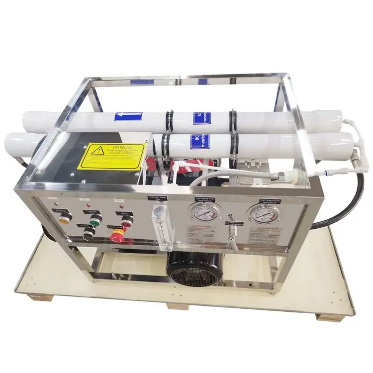 समुद्री जल नौकाओं के लिए सिस्टम नमक पानी पीने करने के लिए आरओ संयंत्र desalinator के इलाज के लिए समुद्री जल पीने के पानी के उपचार के लिए मशीनरी
