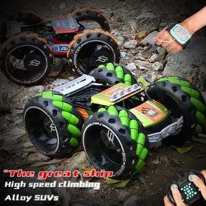 1/10 bánh xe khổng lồ hợp kim leo off-road xe tốc độ cao 360 độ cử chỉ cảm biến kép điều khiển từ xa Xoắn xe đóng Thế