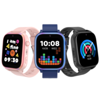 Reloj Inteligente para Niños de 1.83 Pulgadas 4G DH26 con Chat de Voz, Videollamada, Posicionamiento LBS+WiFi, Seguimiento Histórico, Reloj Inteligente para Niños con Cámara