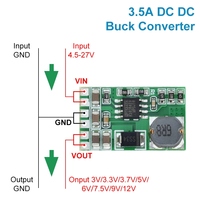 Module convertisseur DC-DC TZT 3.5A, régulateur de tension abaisseur Buck, carte 4.5V-27V vers 3V 3.3V 3.7V 5V 6V 7.5V 9V 12V DD2712sa