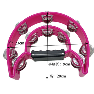 Cadeau de fête, musique, clochette en métal, son clair, tambour <span class=keywords><strong>demi</strong></span>-<span class=keywords><strong>lune</strong></span>, <span class=keywords><strong>tambourin</strong></span> - Product Image 6