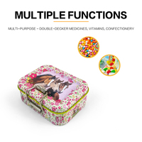 Boîte en métal miniature portable Dongguan Jinyuanbao, boîte rectangulaire décorative, boîte alimentaire sécurisée pour bonbons/chocolat/bonbons à la menthe/pilules