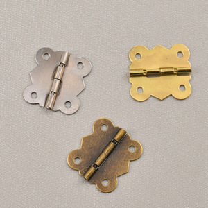 Bisagras Mini Mariposa Yuyao de 1 Pulgada, Planas, de Hierro, para Cajas de Joyería, Instalación por Perforación - Product Image 1