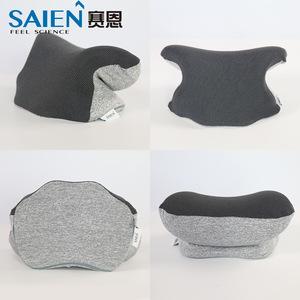 Almohada de masaje para el cuello Saien, gris oscuro, alimentada por USB, fisioterapia infrarroja, soporte cervical para adultos - Product Image 2