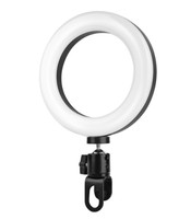 Kit d'éclairage annulaire LED RGB de bureau 6 pouces 3000K-6400K avec support de trépied tête de trépied télécommandée pour vidéo YouTube