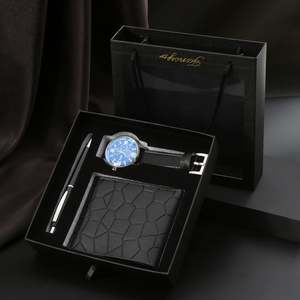 Promotional Wholesale <b>Gift</b> <b>Sets</b> Business <b>Sets</b> Male Wallet Belt and Watch <b>Gift</b> Box <b>Set</b> for Father's Day - Product Image 2