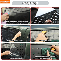 Accessoires de voiture extérieurs, autocollant extérieur pour vitre arrière de voiture, autocollant en PVC noir pour vitre arrière, compatible avec Suzuki Jimny 2007-2017