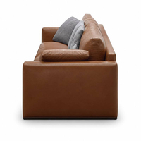 Ensemble de canapé sectionnel en forme de L en cuir PU YUANCHANG avec pieds en acier inoxydable - Canapé de salon confortable et durable