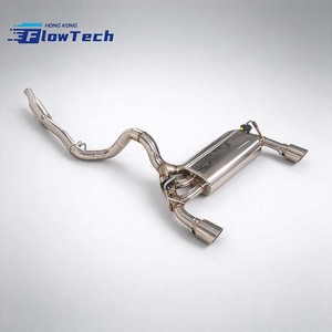 Système d'échappement Catback FlowTech SS304 avec valves pour Jeep Wrangler JL 2.0T, double sortie simple côté, 2018-2024, qualité professionnelle - Product Image 1
