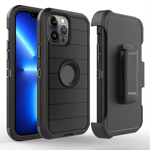 New Trendy Defender Belt Clip Combo Holster Cell Phone Case Sublimation Shockproof Cover for iPhone 15 14 13 12 11 Pro Max