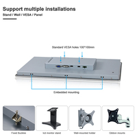 Harga Pabrik Monitor Industri Layar Sentuh Resistif 21,5 Inci Panel SUS304 IP65 HMI untuk Mesin CNC