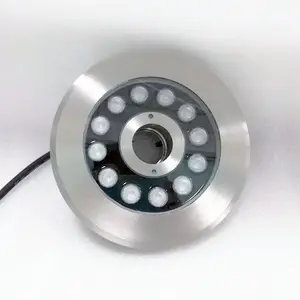 Açık ip68 su geçirmez alçak gerilim 12w dmx rgb renk led müzik dans sualtı çeşme meme ışıkları için küçük çeşme