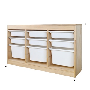 Montessori Armario de Almacenamiento de Muebles para Dormitorio de Niños, Organizador de Juguetes, Estante de Madera Moderno - Product Image 1