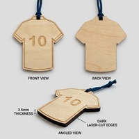 Breloques de sac personnalisées sur le thème du sport, porte-clés en bois mignons, porte-clés en bois personnalisé pour la course, le cricket, le cyclisme, le tennis de table