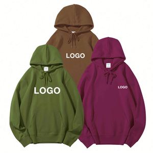 Design Unisex Heavyweight Oversized Hoodie Quality Pullover Sweatshirts Embroidered Strings Luxury Custom <b>Drop</b> for Boys Winter - Product Image 5