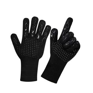 Guantes de Barbacoa de Fibra de Aramida con Logotipo Personalizado al por Mayor, Guantes para Parrilla Resistentes al Calor Extremo 932F - Product Image 2