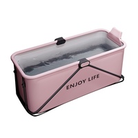 Baignoire froide gonflable portable sans installation, pliable et personnalisable pour adultes, pour la récupération, le bain de glace et comme bain à remous