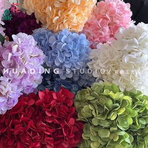 ดอกไฮเดรนเยียผ้าไหมสีชมพูขนาด 420 มม. ดอกไม้ประดิษฐ์สำหรับตกแต่งงานแต่งงานและโรงแรม - Product Image 5