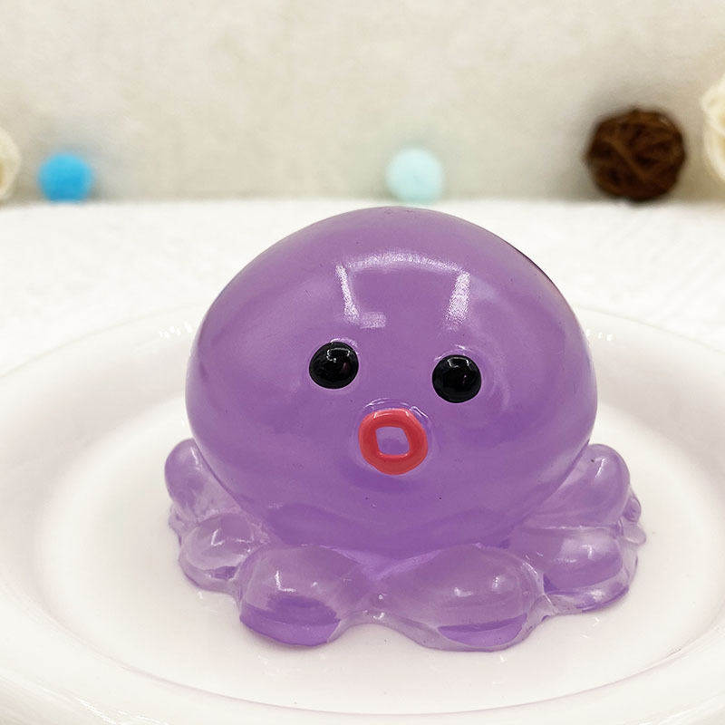 20664-Purple Octopus Squishy transparent