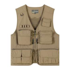 سترة أدوات مخصصة عالية الجودة مع شعار مطبوع وجيوب متعددة للمراسلين والمخرجين والتصوير والصيد - Product Image 6