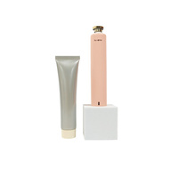 Tube en plastique souple mat personnalisé avec logo, 20 g, emballage cosmétique haut de gamme pour crème pour les mains, lotion, impression à l'écran