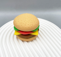 Jouets anti-stress en TPR en forme de nourriture, jouets de décompression, jouet fidget hamburger pour enfants