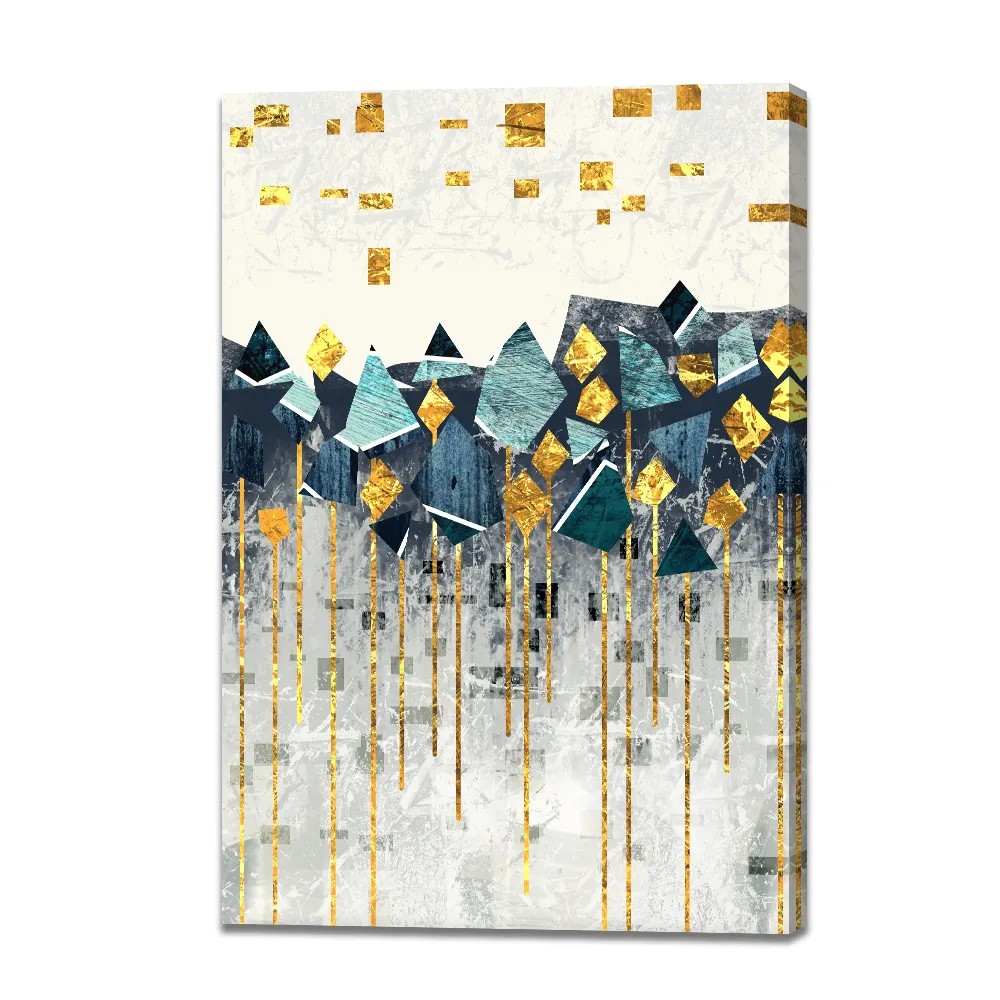 Print Wall Painting Modern Printed Painting Abstract Landscape Decor Gallery Wrap Wall Art For Living Room