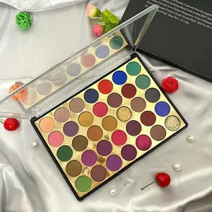 Ready To Ship Makeup Cosmetics Supplier OEM Vegan Custom Eye Shadow Palette Private Label 35 Colors Eyeshadow