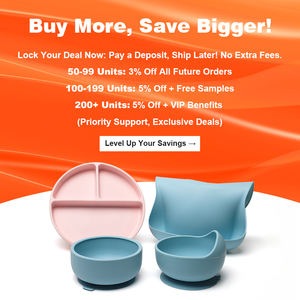 MARCH EXPO grosir mangkuk makan bayi silikon bebas BPA antitumpah untuk anak-anak daya isap kuat tahan lama set alat makan latihan - Product Image 5