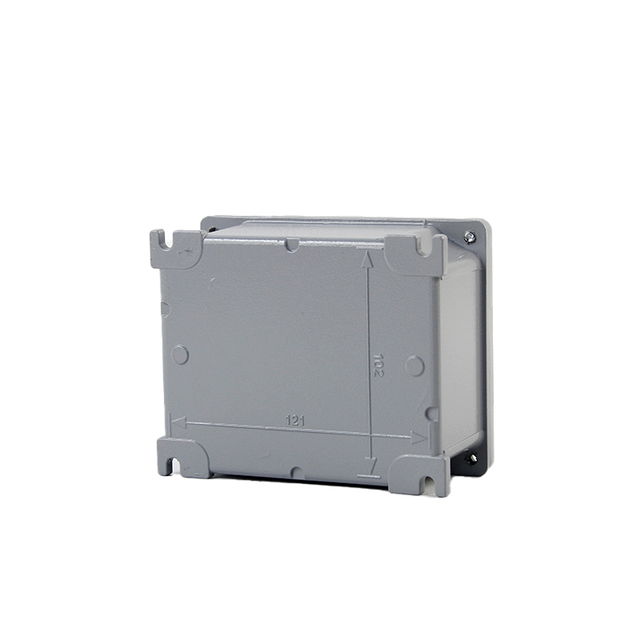 Johnn IP66 Waterproof Dustproof Aluminum Junction Box with Electrical Connector Silver Gray Customizable Multi-size