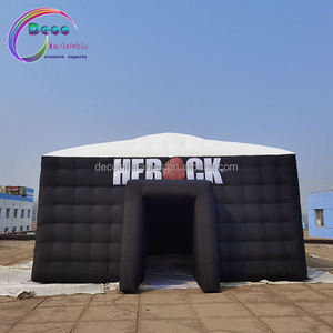 Tente gonflable de luxe en forme de <span class=keywords><strong>cube</strong></span> tente gonflable noire gonflable pour publicité fête de boîte de nuit pour événement en plein air - Product Image 6