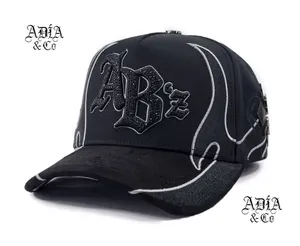 Casquettes G5 Baez, livraison rapide, fournisseur fiable, possibilité de personnaliser votre design, casquettes de baseball, coton et daim de haute qualité. - Product Image 3