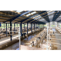 Abri pour moutons en acier préfabriqué durable pour les petites exploitations agricoles