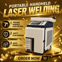 Machine de soudage au laser à fibre portative de petite taille 1500W pour petit atelier