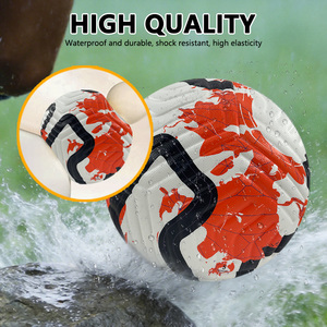 Balones de Fútbol Stock <span class=keywords><strong>Handong</strong></span> Talla 5, Cuero PU Termosellado, Personalizados, Venta al Por Mayor, Ligeros, Ecológicos, para Interior/Exterior - Product Image 2
