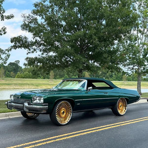 Jantes forgées RCSR personnalisées en alliage d'aluminium 22 24 26 28 pouces à <span class=keywords><strong>grand</strong></span> rebord 5x115 5x127 chromées brossées pour Chevy Oldsmobile - Product Image 4