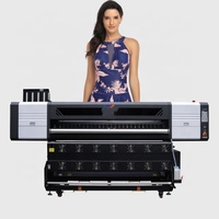 Impresora de Sublimación de Gran Formato LEAF de Alta Calidad, 1.9m, I3200, 8 Cabezales, Plotter, Máquina de Impresión por Sublimación de Tinta para Ropa