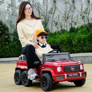 <span class=keywords><strong>Voiture</strong></span> électrique pour enfants avec quatre roues motrices, <span class=keywords><strong>voiture</strong></span> jouet télécommandée sur laquelle on peut s'asseoir, véhicule tout-terrain - Product Image 3