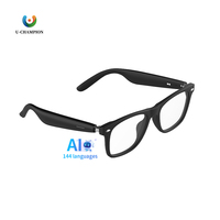 Nouvelles Lunettes Intelligentes A01 avec Traduction, Lunettes de Soleil Bluetooth pour Sports de Plein Air, Anti-lumière Bleue, Sans Fil