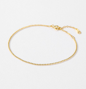 S925 silver crystal charm 18K gold plated minimalist Unisex everyday wear <b>bracelet</b> Fine chain & link <b>bracelet</b> - Product Image 3