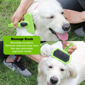 KUDI Soft TPR Baño y masaje Daily Hair Pet Grooming Brush para perros y gatos - Product Image 4