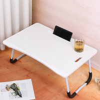 Table pliante portable en bois noir réglable pour ordinateur portable et étude