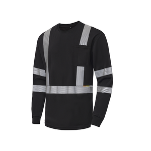 Magliette di Sicurezza Riflettenti ad Alta Visibilità a Maniche Lunghe, Asciugatura Rapida, Traspiranti, con Logo Personalizzato, per Lavori Edili, Classe 3 - Product Image 5