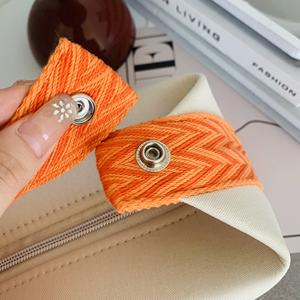 Canvas Cosmetic <b>Bag</b> Large Capacity Buckle <b>Makeup</b> <b>Bags</b> Portable Fashion Storage <b>Bag</b> for Women Men Travel Outdoor Beach - Product Image 2