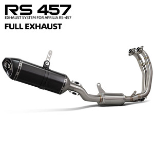 Sistema de Escape RS457 para Aprilia RS 457 2024 2025 2026, Colector de Escape para Motocicleta AKRA, Silenciador de Carbono de 470 mm con DB Killer - Product Image 1